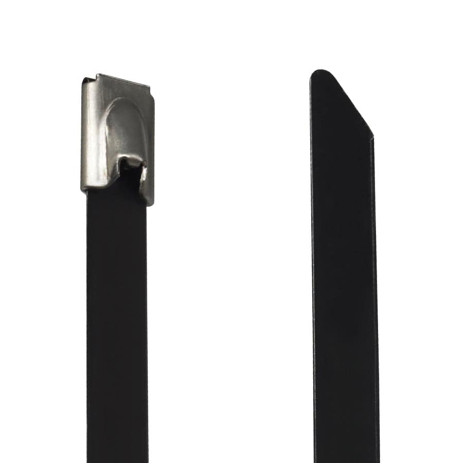 PVC304-79250 - 10" Standard PVC Coated Stainless Steel Cable Ties, 200lb Tensile Strength, 304 Grade, 50-Pack