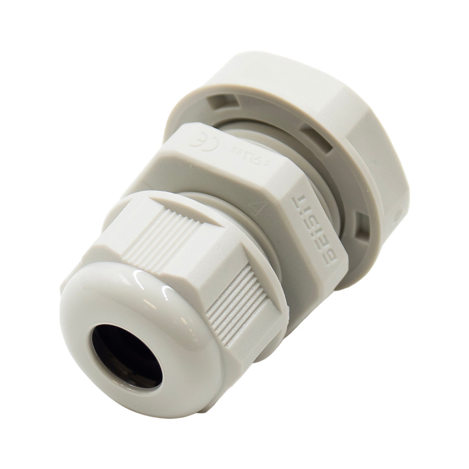 N3806BG - 3/8" NPT Thread Nylon Cable Gland, Beige, Range: 1/16" to 1/4", UL Listed, IP68, IP69K - 1 Piece