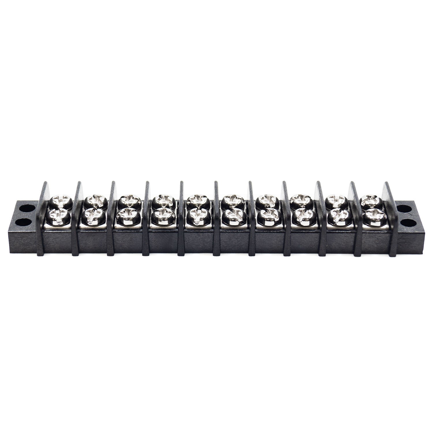 TB14-10P - Barrier Strip Terminal Block, Terminal Strip, 10 Pole, Double Row, 15A, 300V, UL Approved, 1 pieza