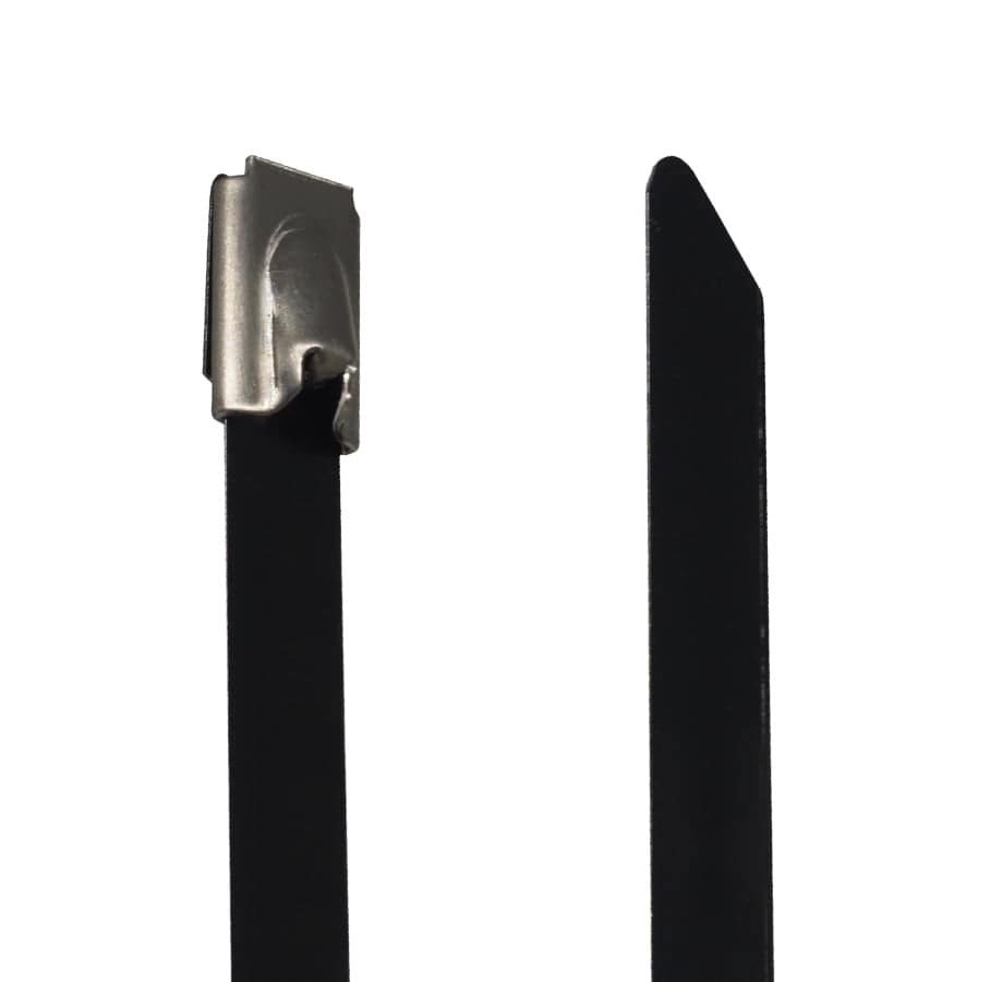 PVC304-79300 - 12" Standard PVC Coated Stainless Steel Cable Ties, 200lb Tensile Strength, 304 Grade, 50-Pack