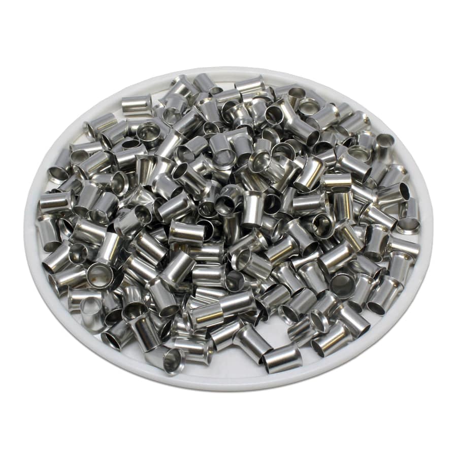 N60006 - 10 AWG Sin aislamiento Punteras, 6mm Pin, UL Recognized, 250 piezas