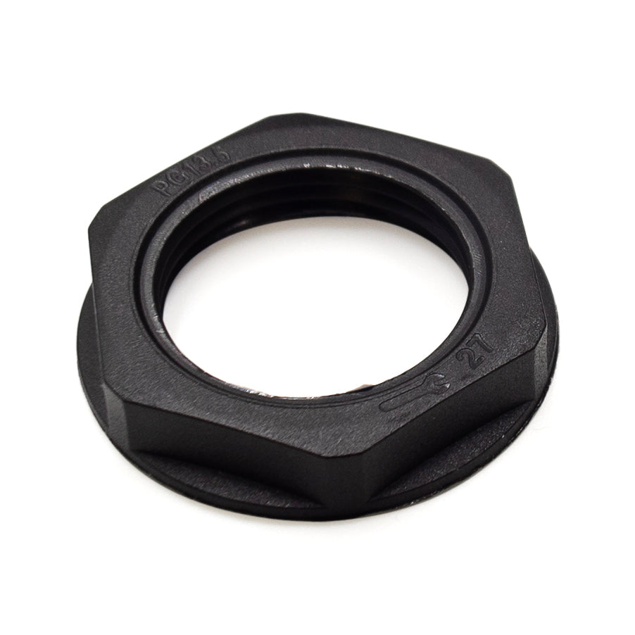 PG13 Rosca De nailon Lock Nut para PG Prensaestopas, Negro, UL Approved, 1 pieza - PG13B-LN