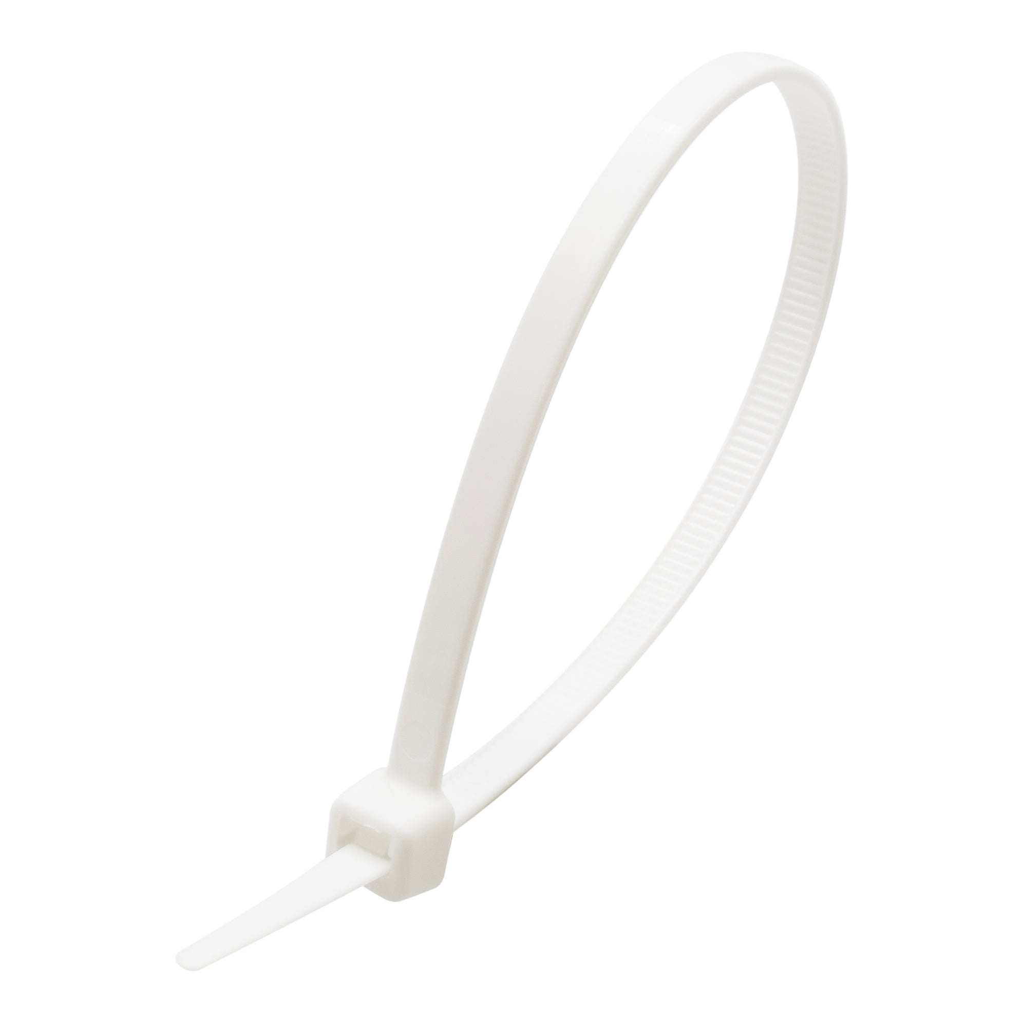 CTPI200W - 8" Polypropylene Intermediate Cable Ties, 18-lb Tensile Strength, White, 100-Pack