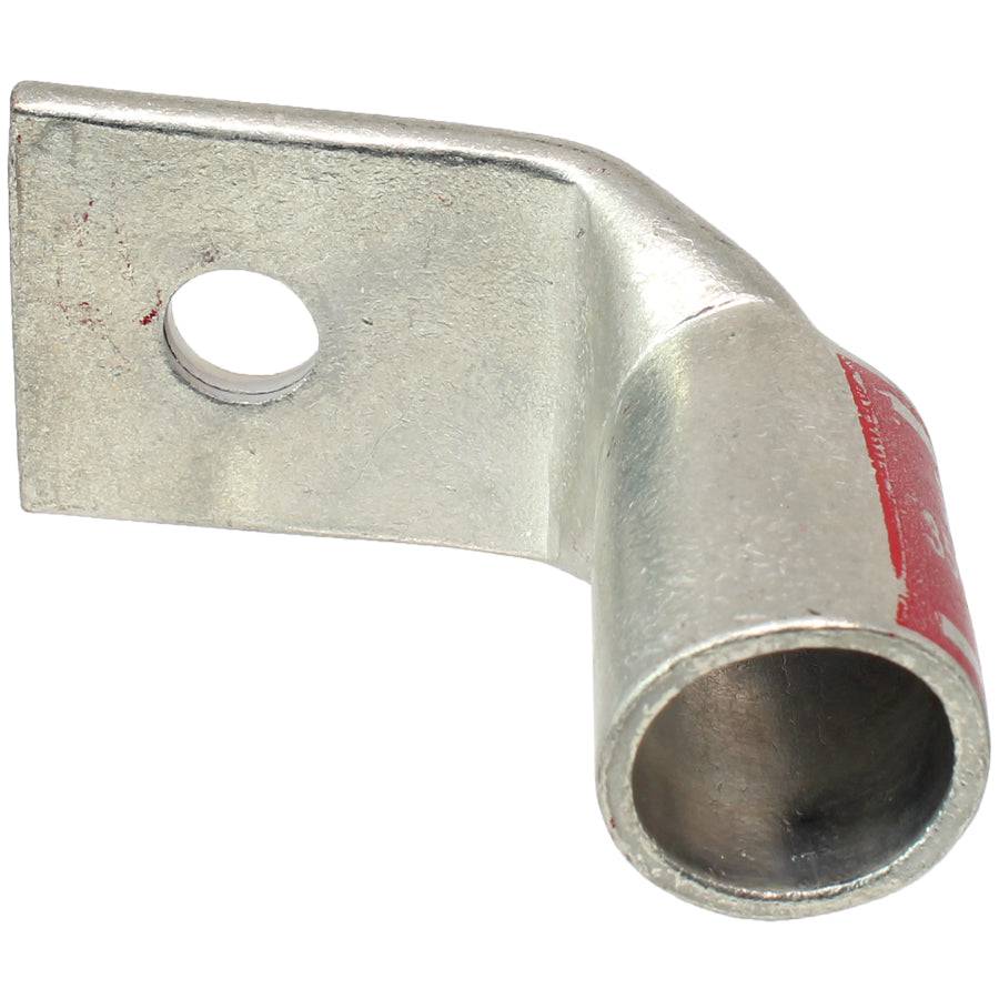 SBF35038 - 90 Degree Barril corto Terminal de compresión - 350 MCM - 3/8" Orificio