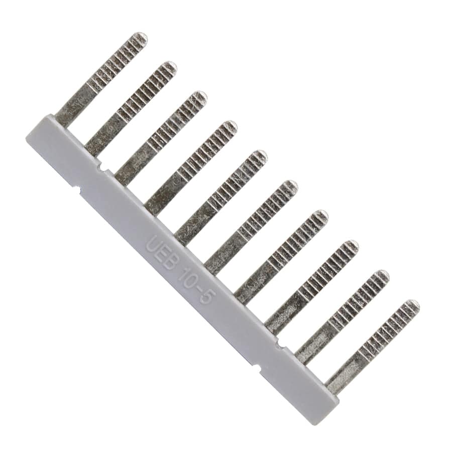 UEB10-5 - 10 Position Terminal Block Jumper, Gray