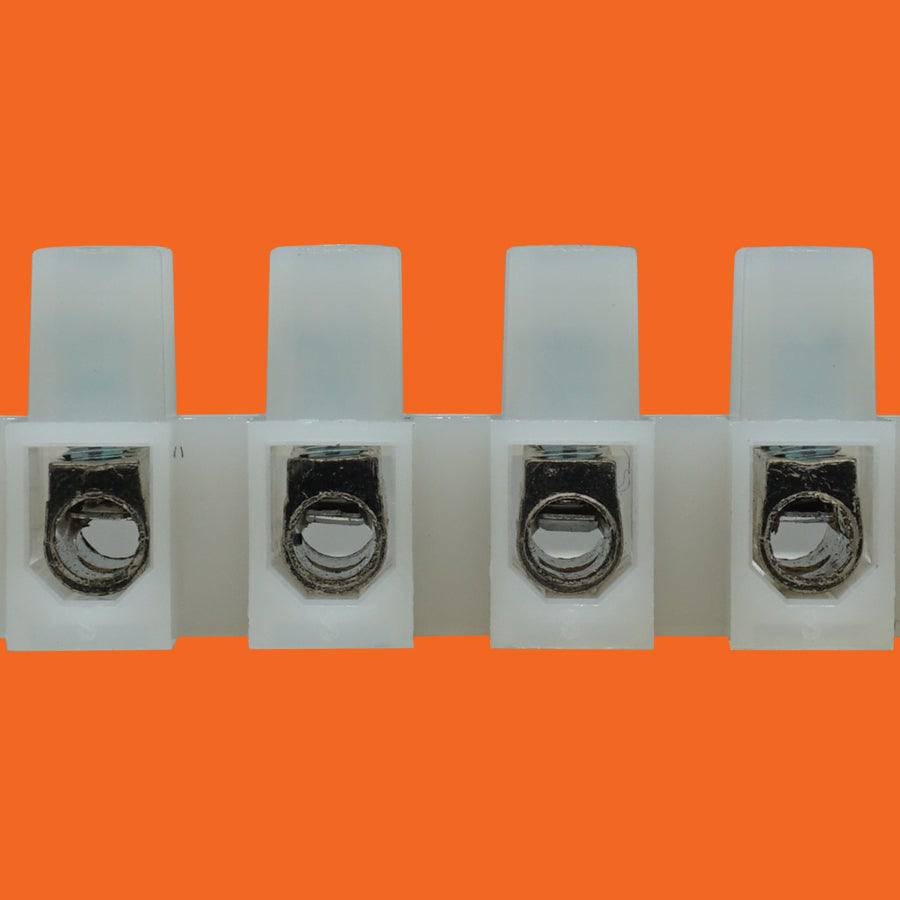18 a 12 AWG Barrier Strip w/ Conductor Protection - 300v, 20A, 12 Poles, 10mm Pitch #GT1450HB-10