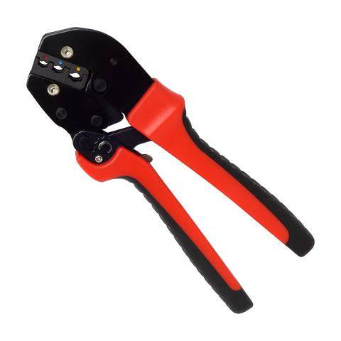FDT10012 - 22 a 10 AWG Insulated Terminales Herramienta de crimpado, Long Handles, Ratchet, 1 pieza