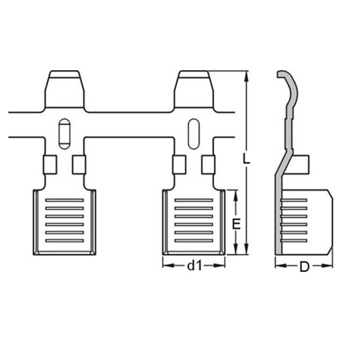 14 to 10 AWG KST Powerpole Style Modular Battery Connectors, Open Barrel, 3,000pcs - BMC3ST
