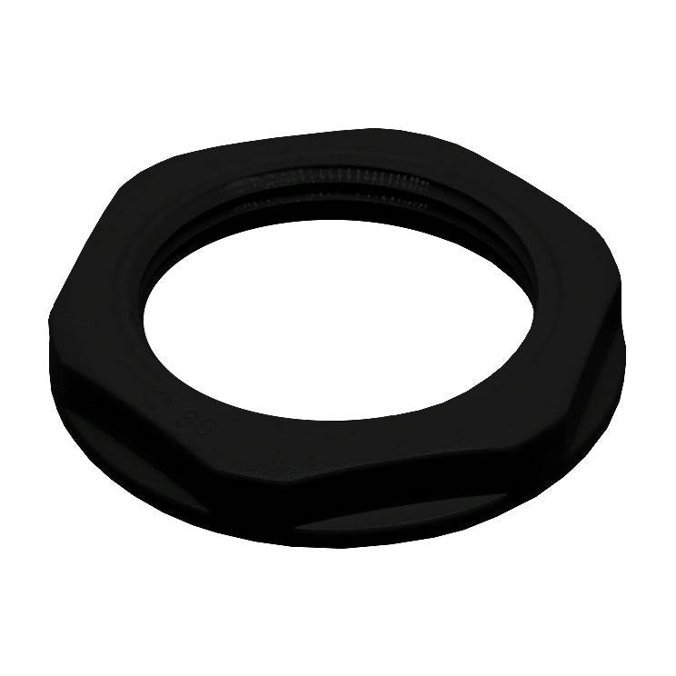 M40B-LN - M40 Thread Nylon Lock Nut for Metric Cable Glands, Black, UL Approved, 1 Piece