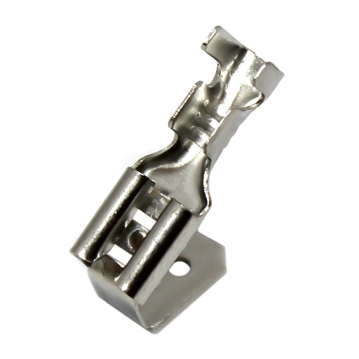 DJ6212-4.8B-T - 18 to 16 AWG Tin Plated Piggyback Male/Female Quick Disconnects 4.8mm Tab, 100 Pieces