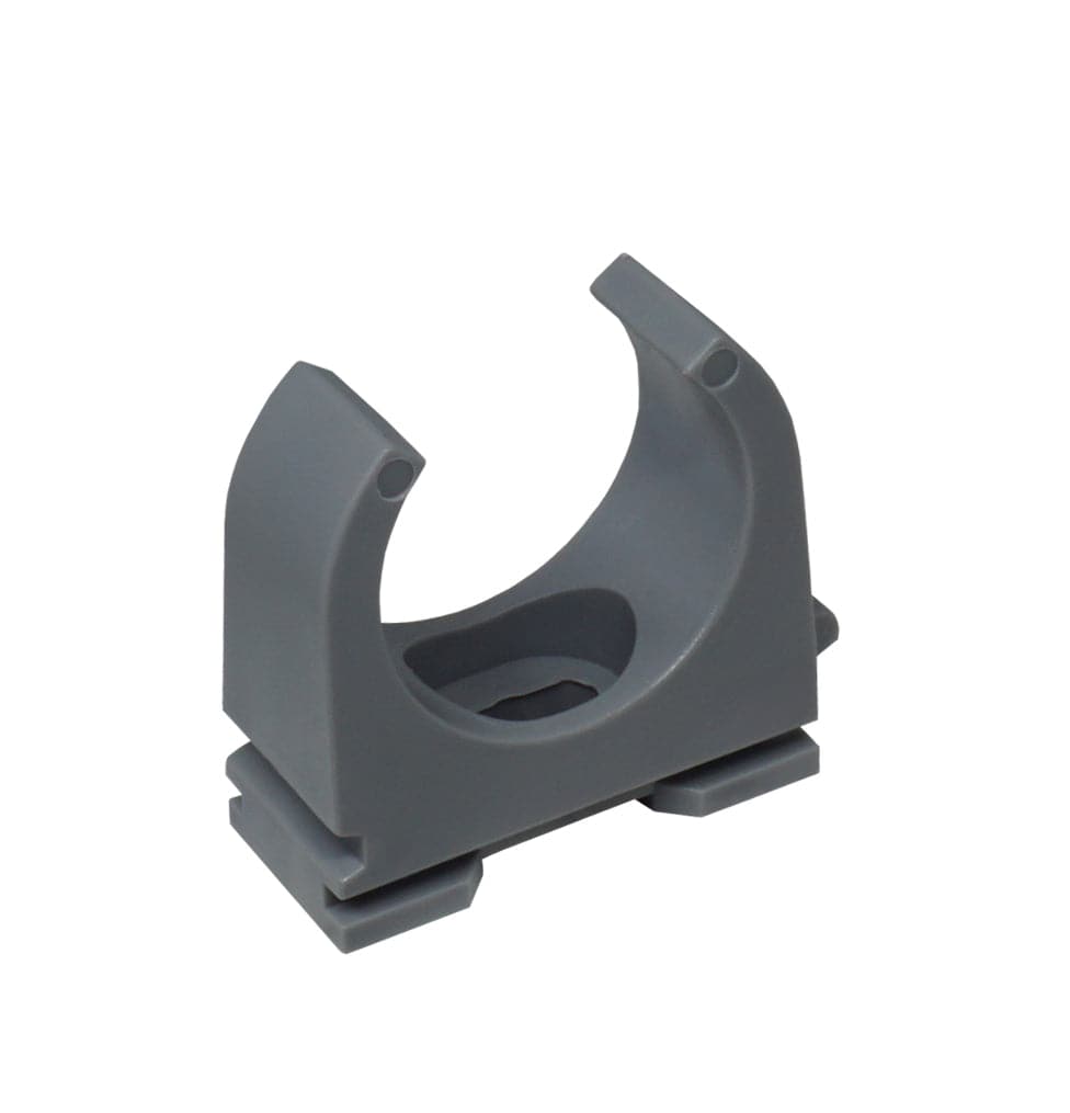 PPC-25 - 1" Pipe Clamp Clamp, U Shape, Polyethylene Material, Screw Mount, 10 Pieces
