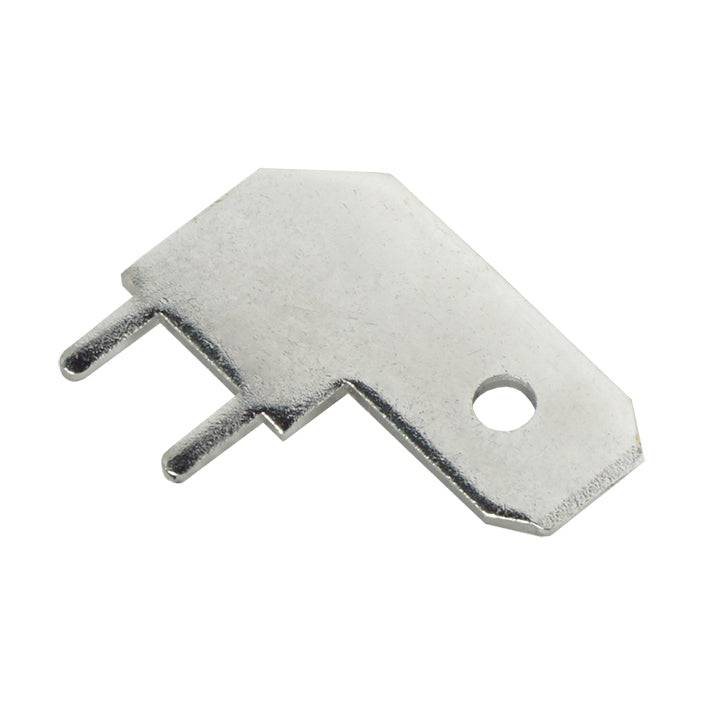 DJ6116-6.3x0.8-T - 6.3mm Tab, Quick Connect Male Solder Connectors, Tin Plated Brass, 100 pieces