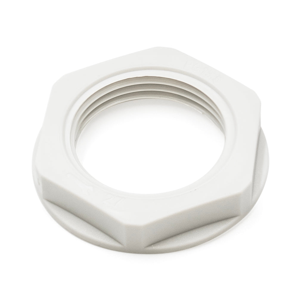 PG13 Rosca De nailon Lock Nut para PG Prensaestopas, Gris, UL Approved, 1 pieza - PG13GY-LN
