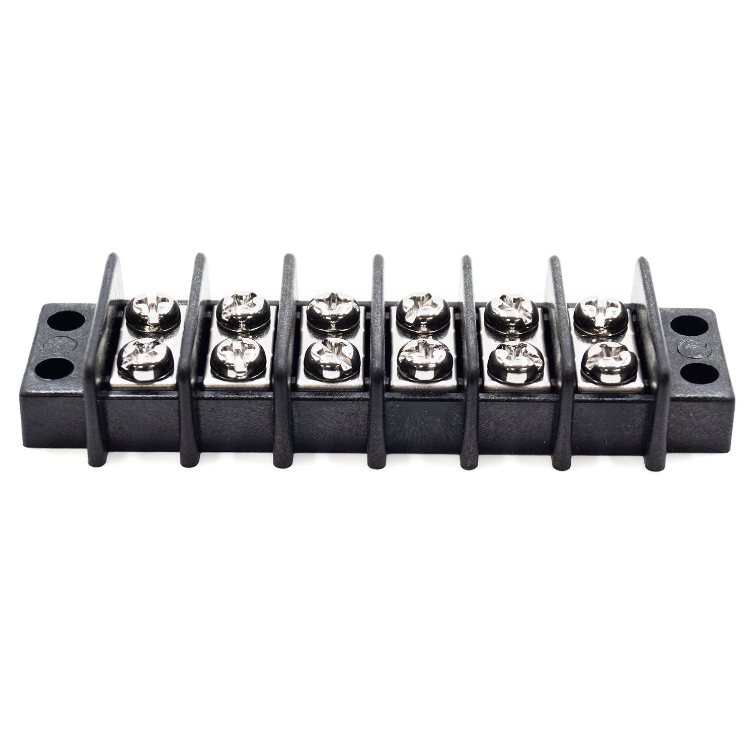 TB18-6P - Barrier Strip Terminal Block, Terminal Strip, 6 Pole, Double Row, 20A, 300V, UL Approved, 1 pieza