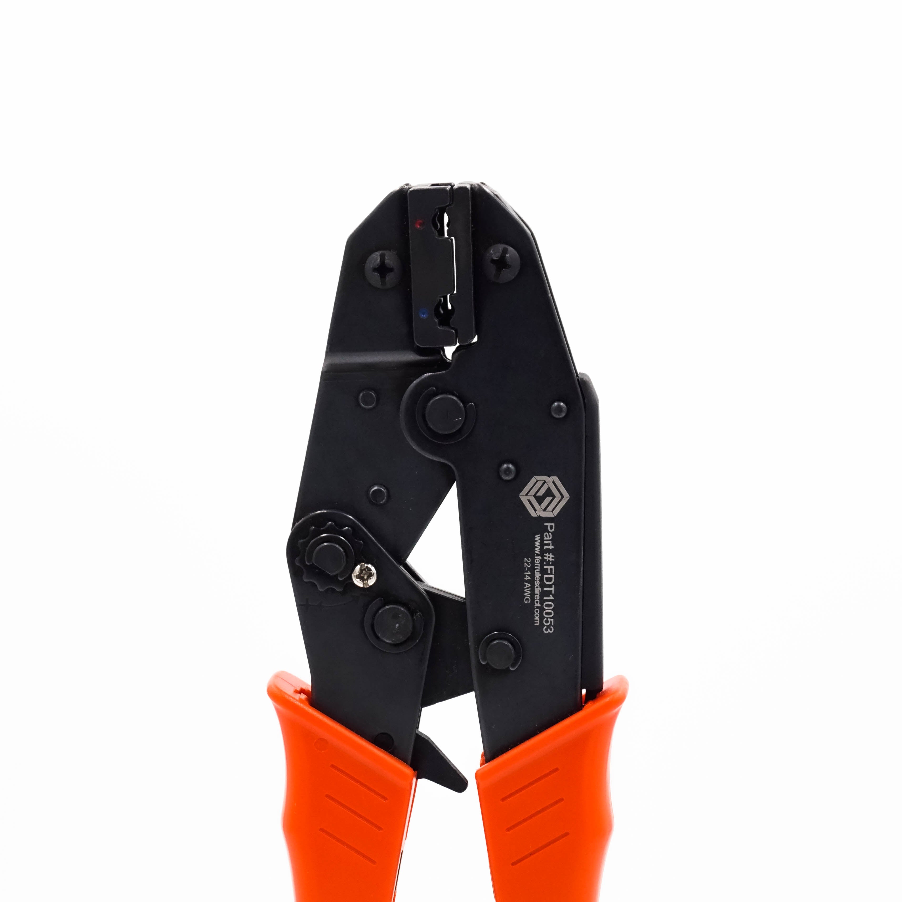 FDT10053 - 22 a 14 AWG Insulated Flag Terminal Herramienta de crimpado, Ratcheting, 1 pieza