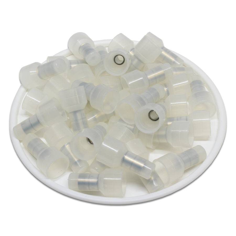 CEF2214 - 16 to 14 AWG Closed End Connectors, Pigtail Connectors, Steel Sleeve, 100 Pieces