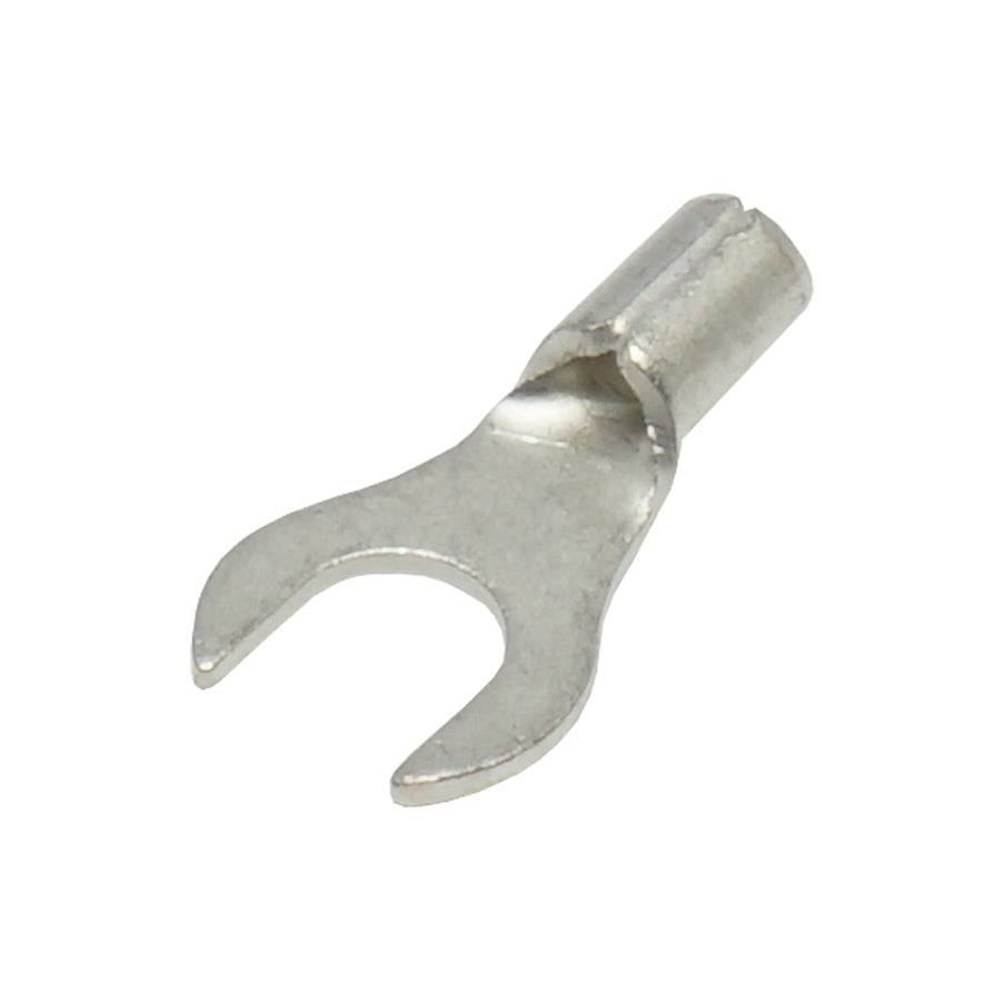 ANB1-4 - 22 to 16 AWG Non Insulated Fork Terminals, #8 Stud, UL Recognized, 100 Pieces