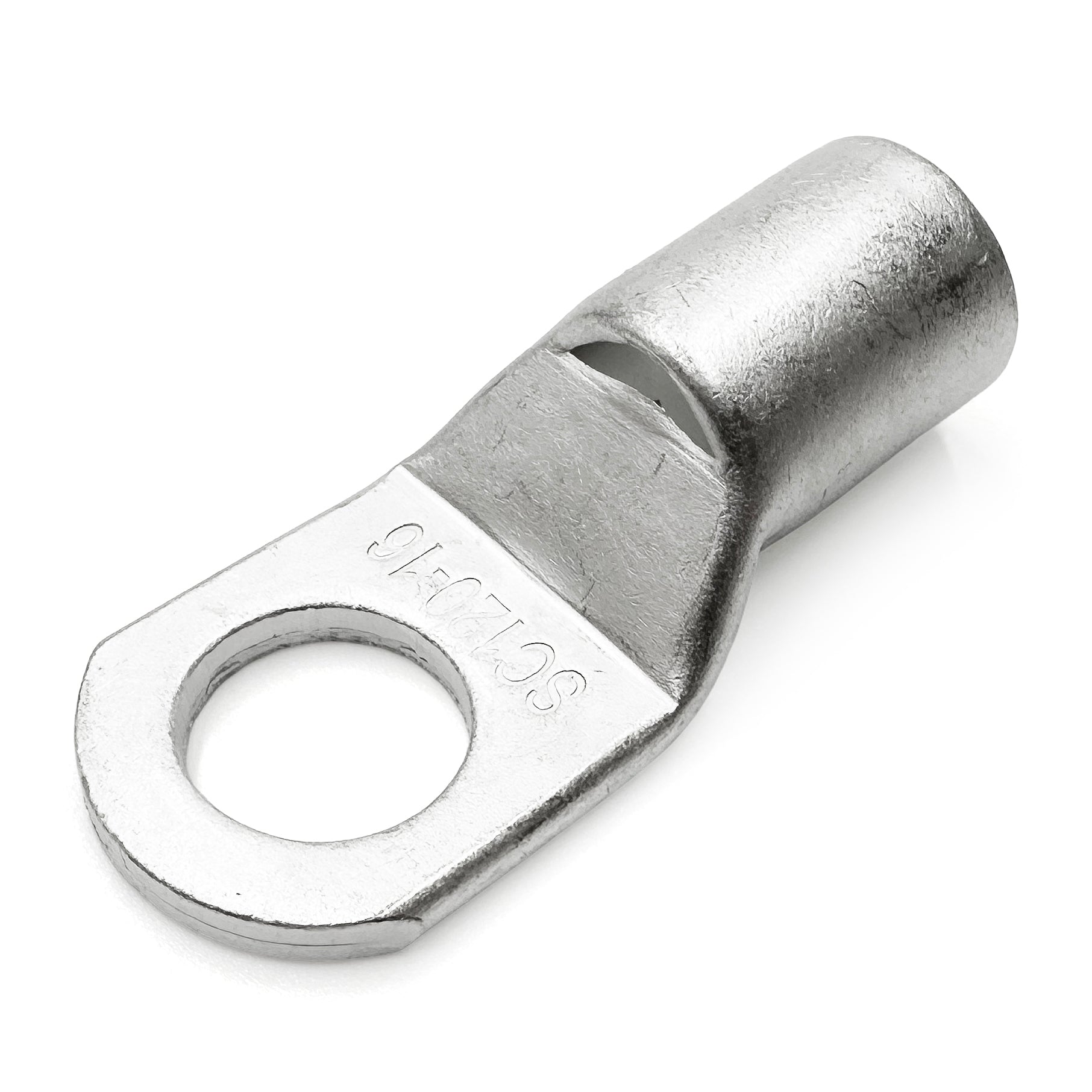 SCH12016 - 4/O AWG Sin aislamiento Tubular Ring Lugs, 5/8" Orificio, 5 piezas