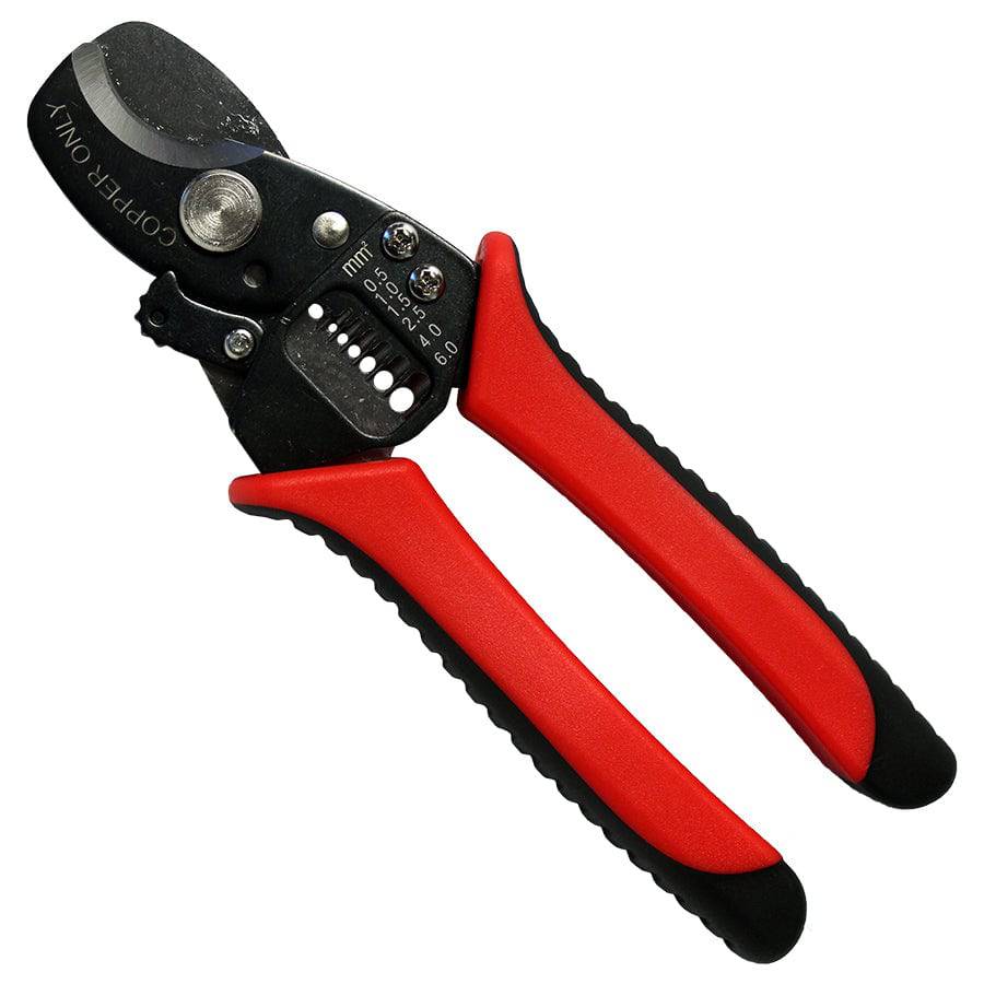 24-10 AWG Wire Stripping & Cutting Tool, Spring Loaded, Carbon Steel - FD3103C