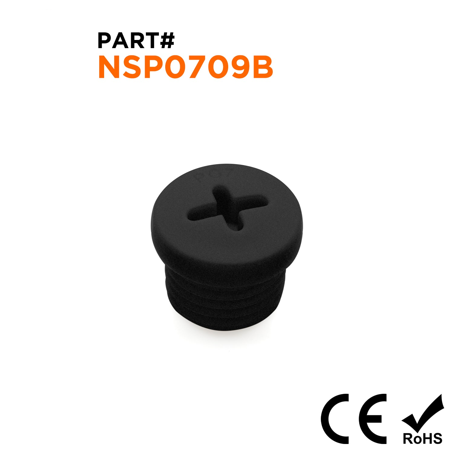 NSP0709B PG7 Nylon Screw Plug - Black