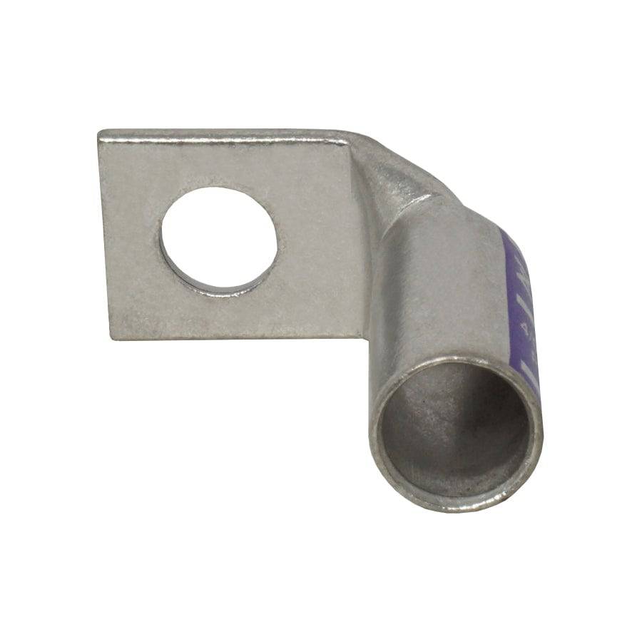 LBF4012 - 90 Degree Long Barrel Compression Lug - 4/0AWG - 1/2" Stud, 1 Piece