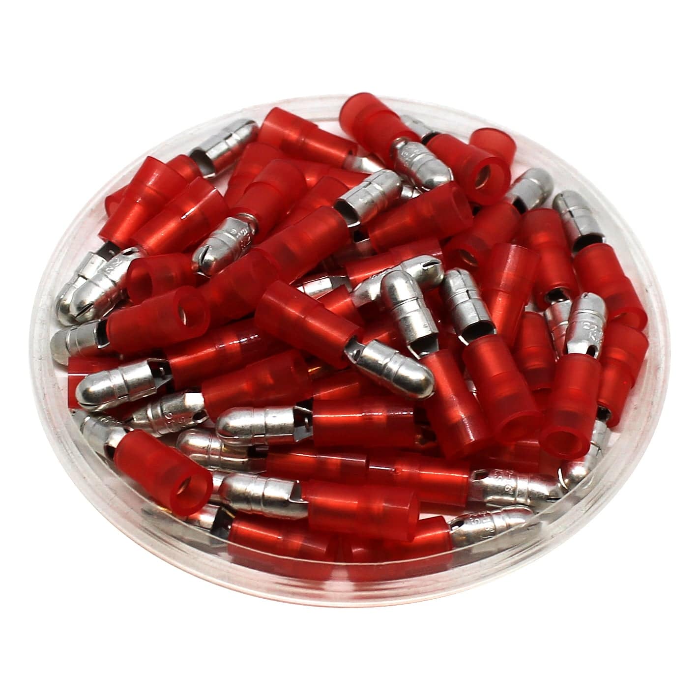 MPNYDL1-180 - Con aislamiento de nailon Male Double Crimp Conectores tipo bala - 22-16 AWG