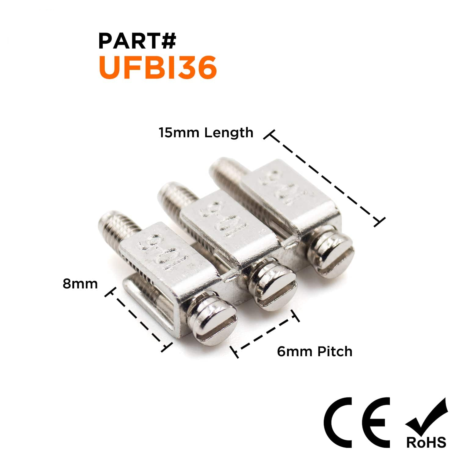 UFBI3-6 - Terminal Block Internal Jumper, 3 Positions, Screw Down