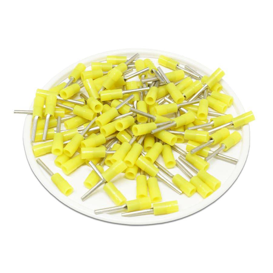 PTNYB05-9 - 26-22 AWG Nylon Single Crimp Insulated Pin Terminals, 100 pieces