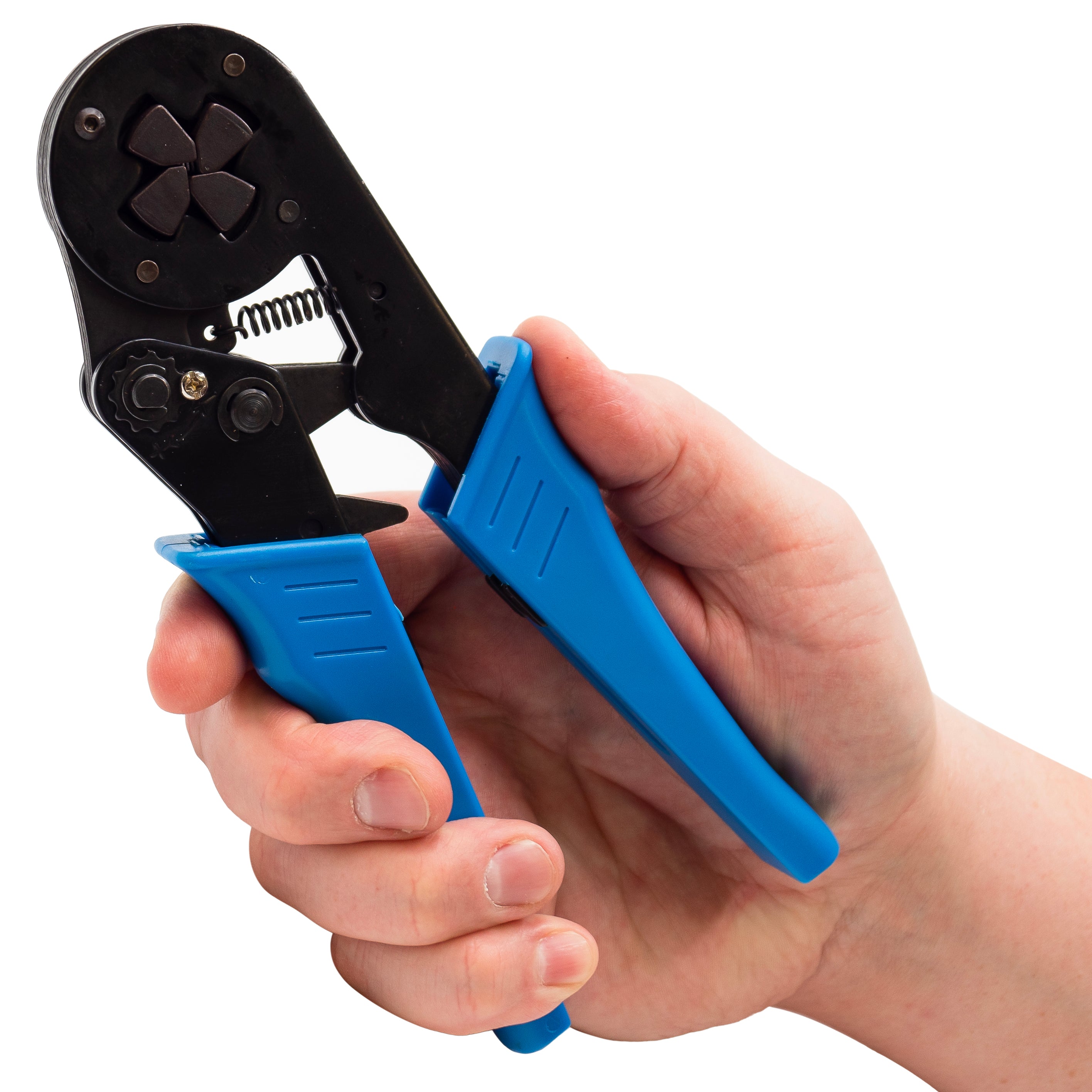 FD1006SQ - 10 to 6 AWG Wire Ferrules Crimping Tool, Self-Adjusting Ratchet, Square Profile, 1 Piece