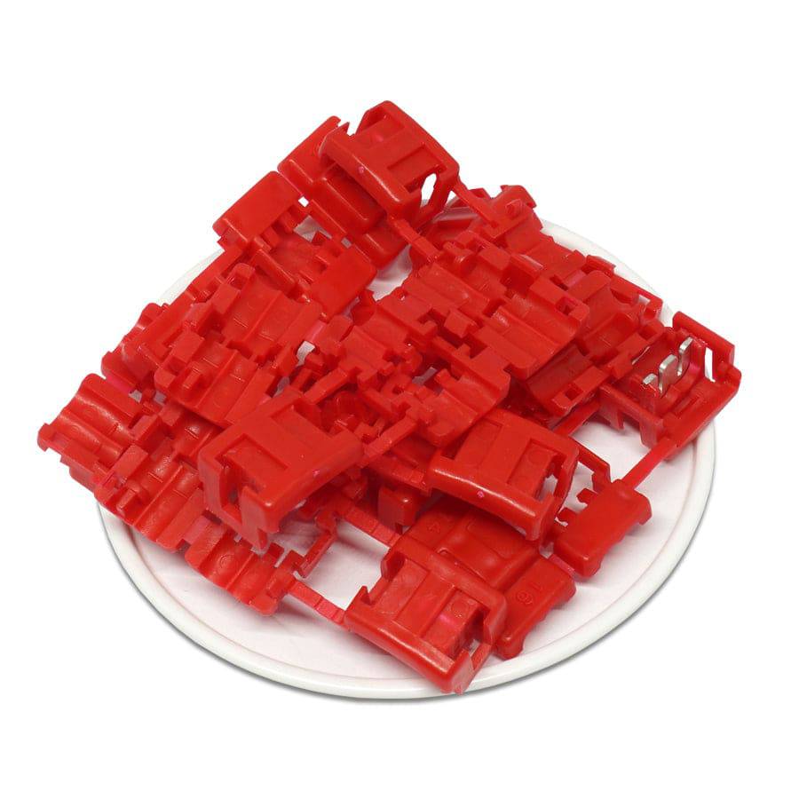 878104 - 16 a 14 AWG Quick Splice Conductor Conectores, Double Conductor, 100 piezas