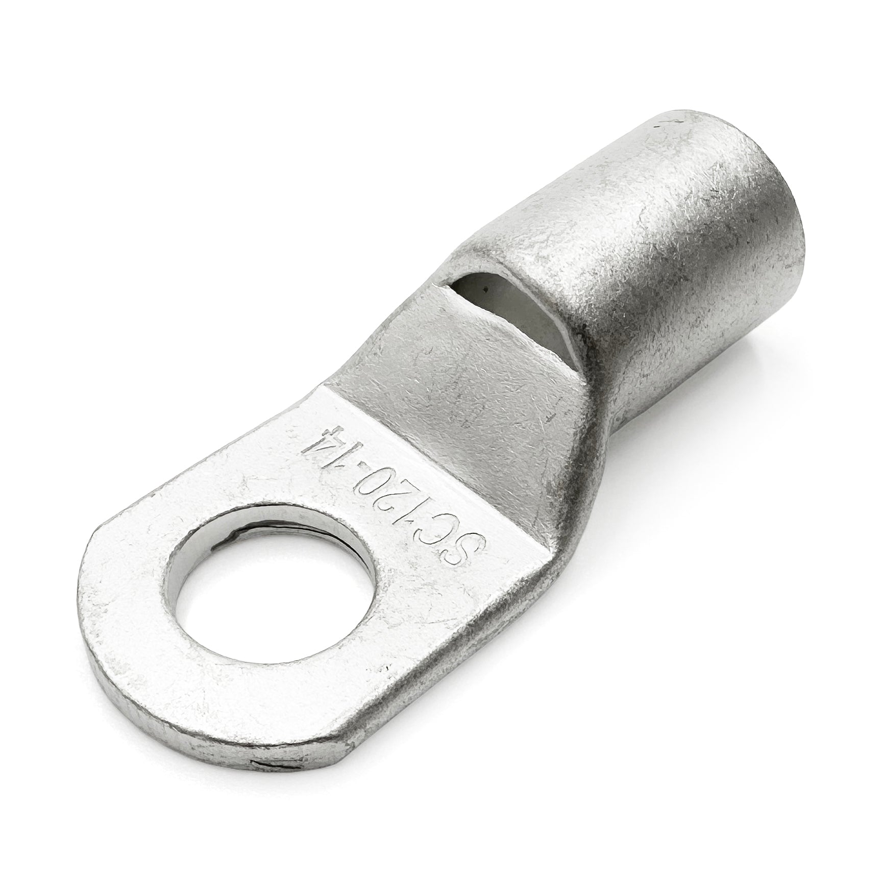 SCH12014 - 4/O AWG Non Insulated Tubular Ring Lugs, 9/16" Stud, 5 Pieces