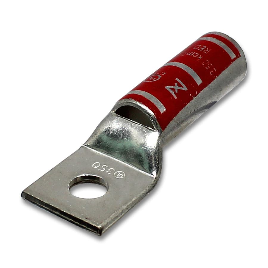LB35038 - 350MCM Long Terminal de compresión - 3/8" Tamaño del orificio