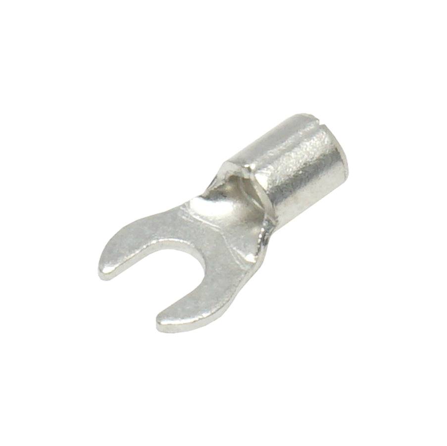 ANB2-32 - 16 to 14 AWG Non Insulated Fork Terminals, #4 Stud, UL Recognized, 100 Pieces