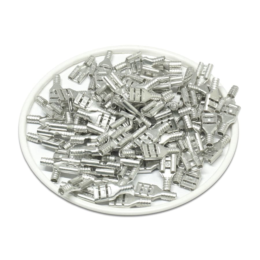 FDN1-187(8) - 22-16AWG Sin aislamiento Female Disconnect - .187(8) - 100/pack