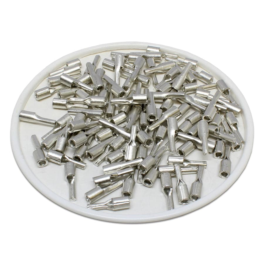 22-16 AWG Sin aislamiento Terminales de pin, 1/4" Pin, UL Approved, 100 piezas - PTNB1-7