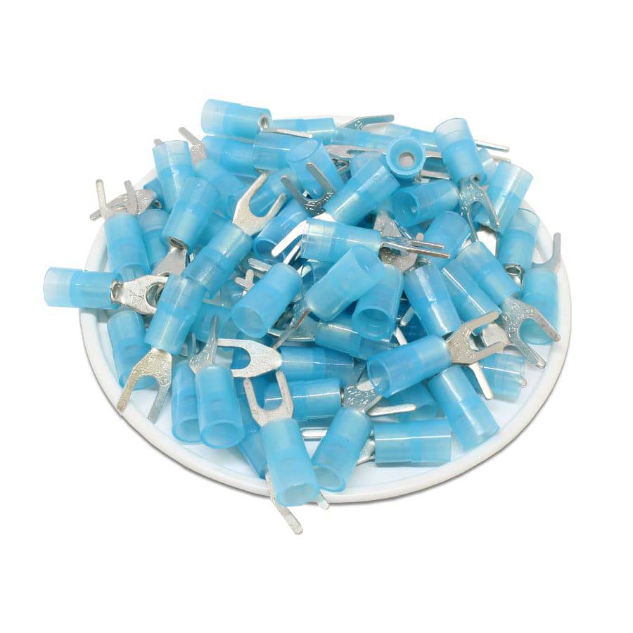 SNYBL2-3.7 - Con aislamiento de nailon Spade Terminal - 16-14AWG, #6 Orificio