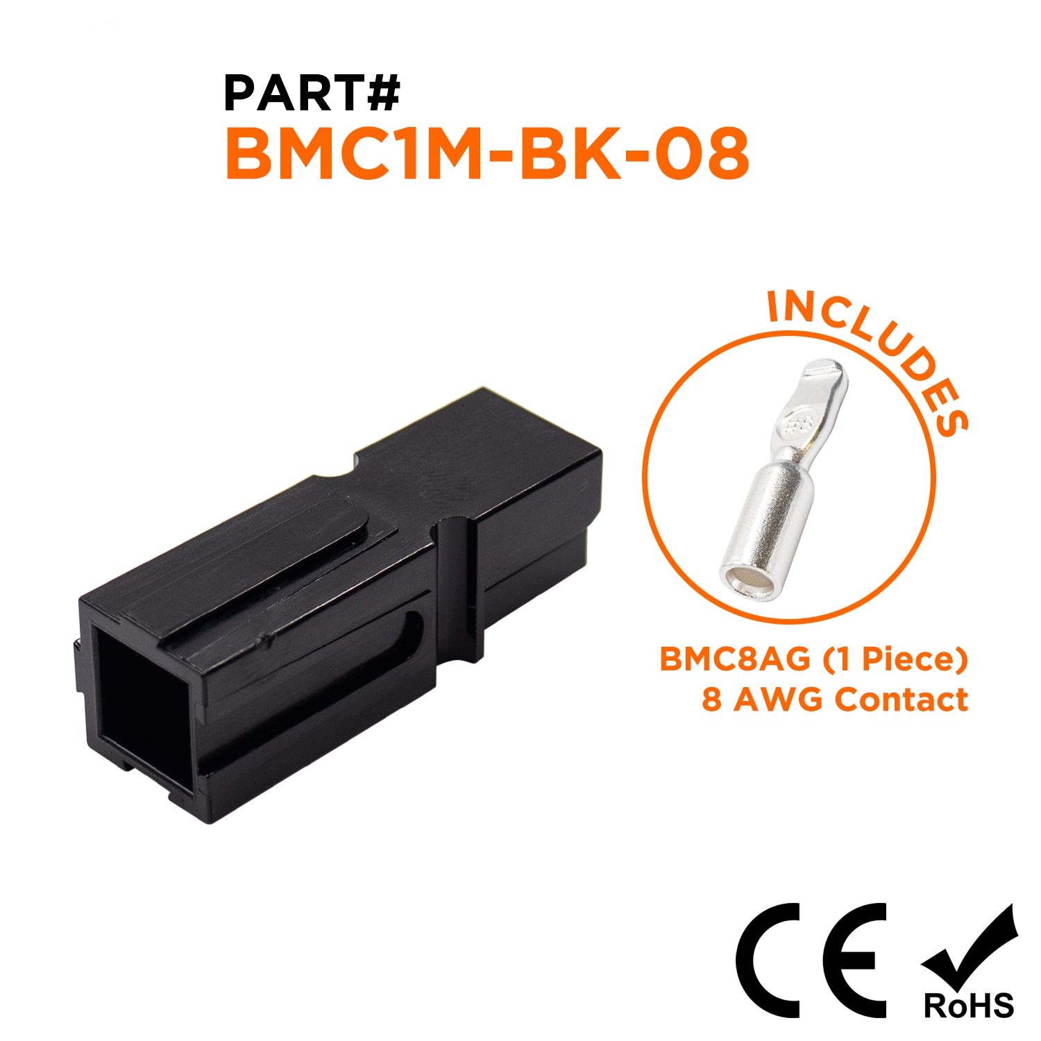 Powerpole Connectors · BMC1M-BK-08