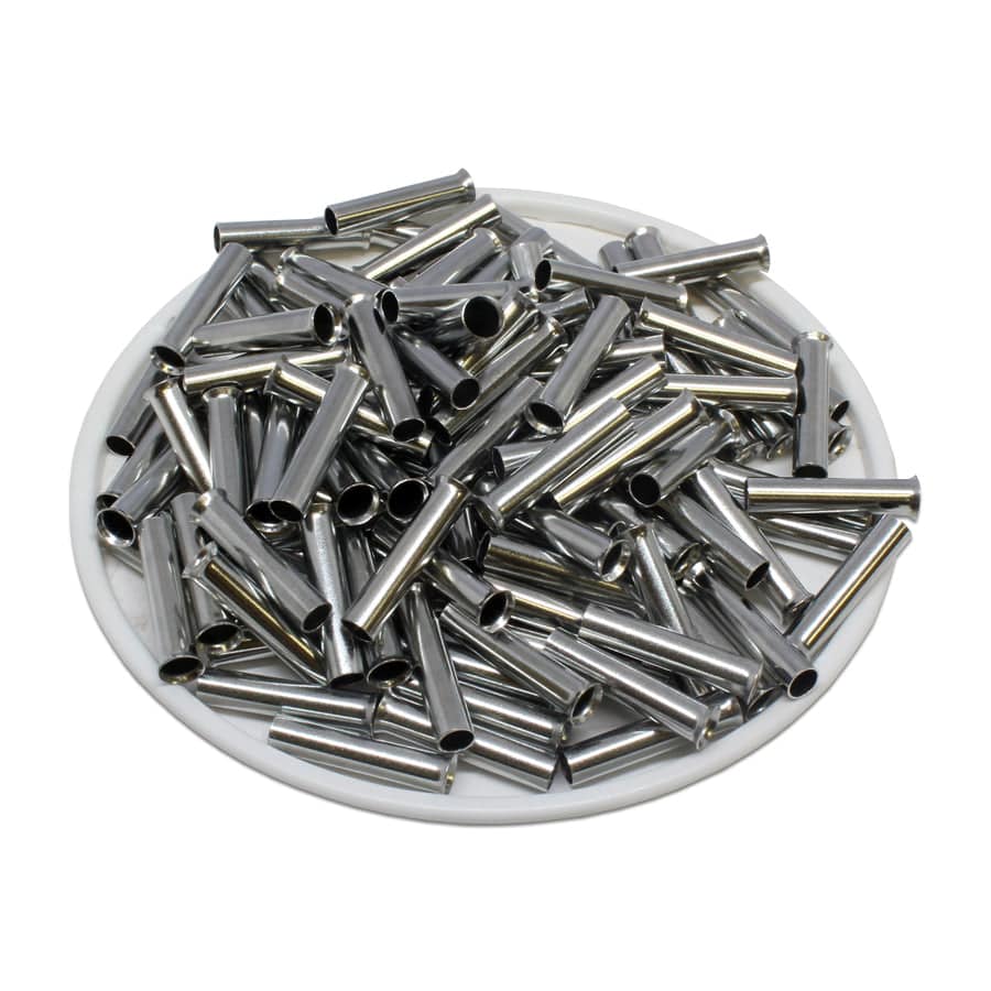 N40016 - 12 AWG Sin aislamiento Punteras, 16mm Pin, 1000 piezas