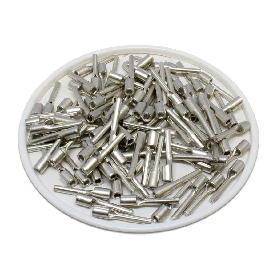 22-16 AWG Sin aislamiento Terminales de pin, 1/2" Pin, UL Approved, 100 piezas - PTNB1-12