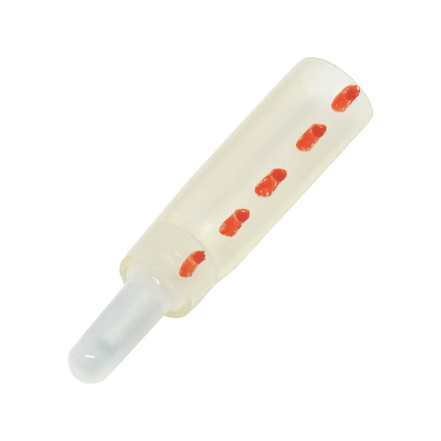 22 a 16 AWG Heat Shrinkable Multi-Conductor Conectores de extremo cerrado, Rojo Dash, Polyolefin, 25 piezas - FDEC1L