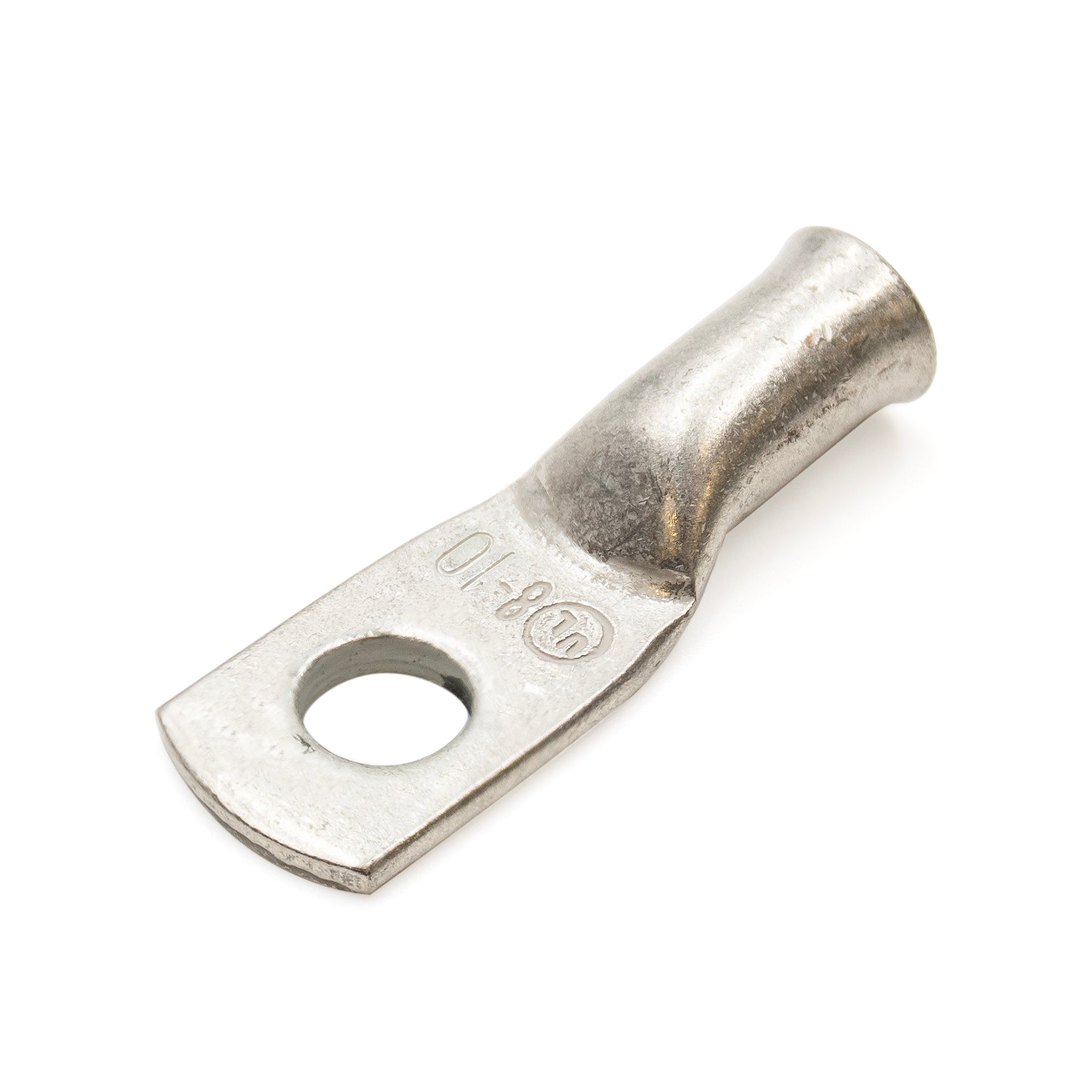 BCL810-T - 8 AWG Tin Plated Copper Battery Cable Lugs, Terminal Lugs, #10 Stud, 1 Piece