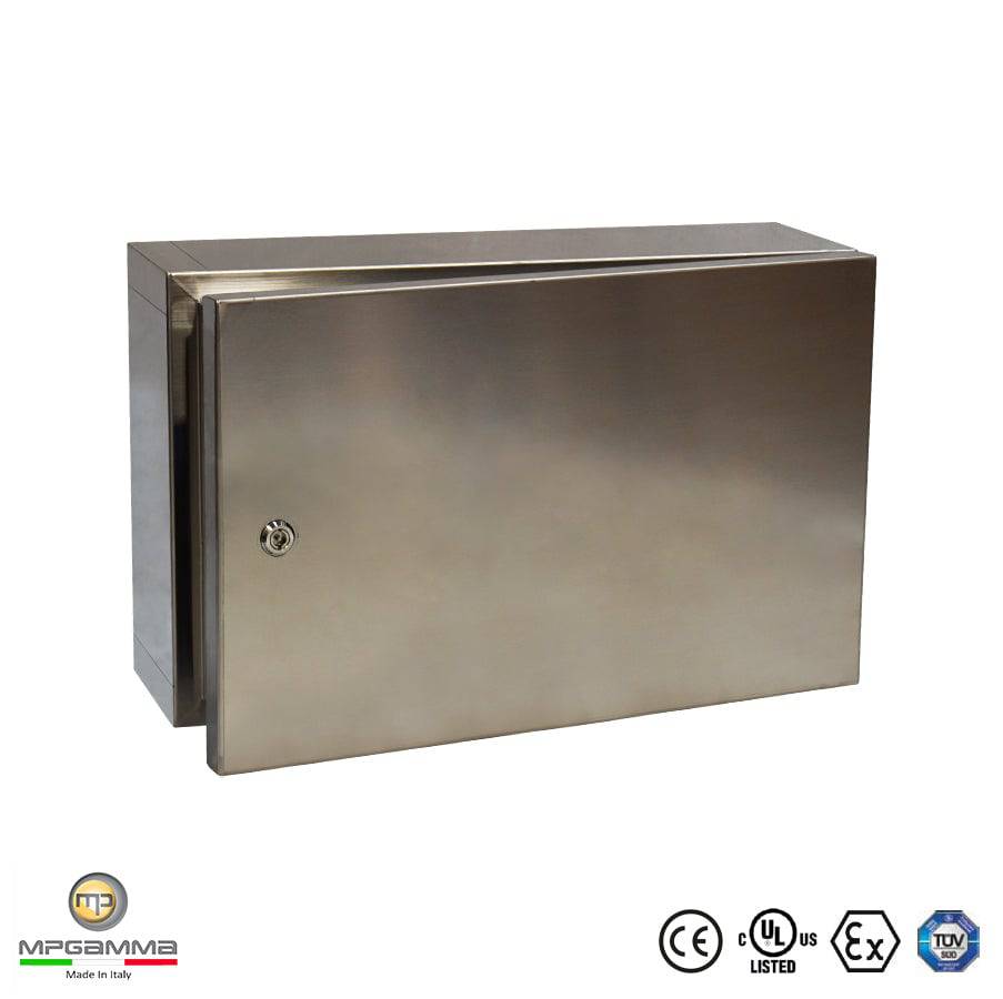 MPGamma CPN603821 Solid Door Cabinet, Size: 24"x 15" x 8", 304 Stainless Steel, UL Listed
