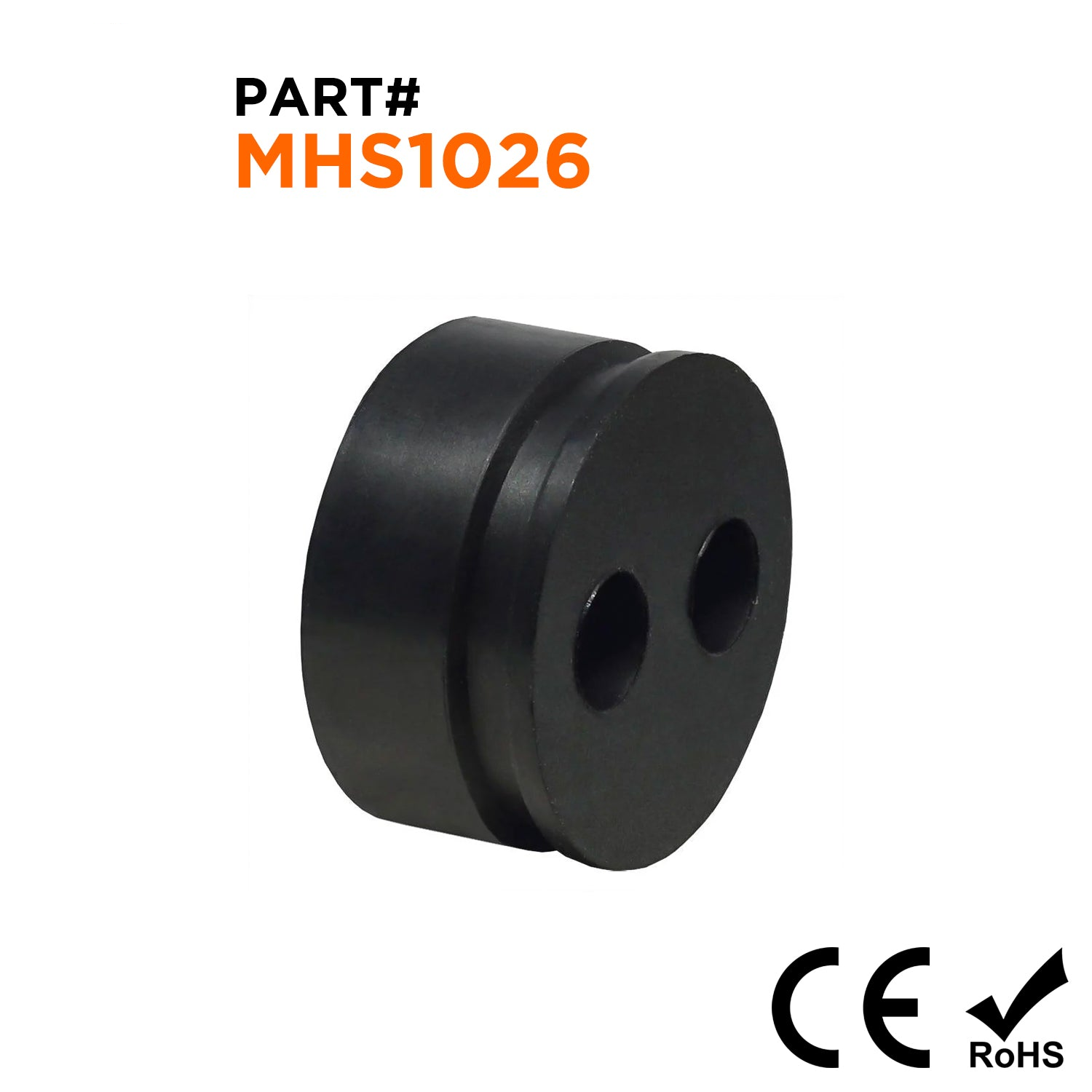 MHS1026 - Cable Gland Multi Hole Seals, Sizes: NPT3/4", PG21, M25, 2-Hole x 6.3mm, IP68, 1 Piece