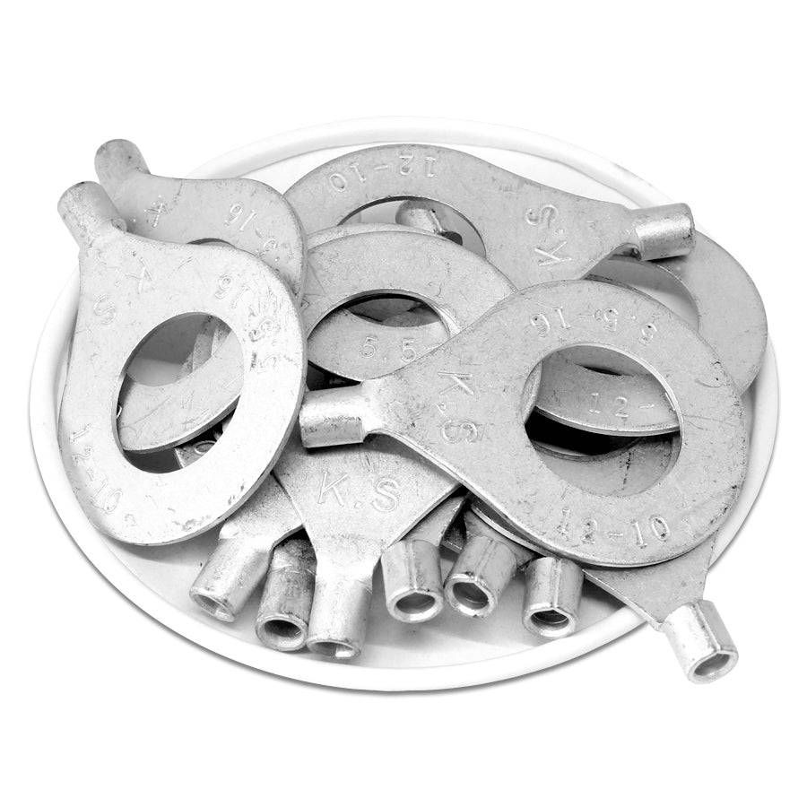 RNB5-16 - 12 to 10 AWG Non Insulated Ring Terminals, 5/8" Stud, UL Recognized, 25 Pieces