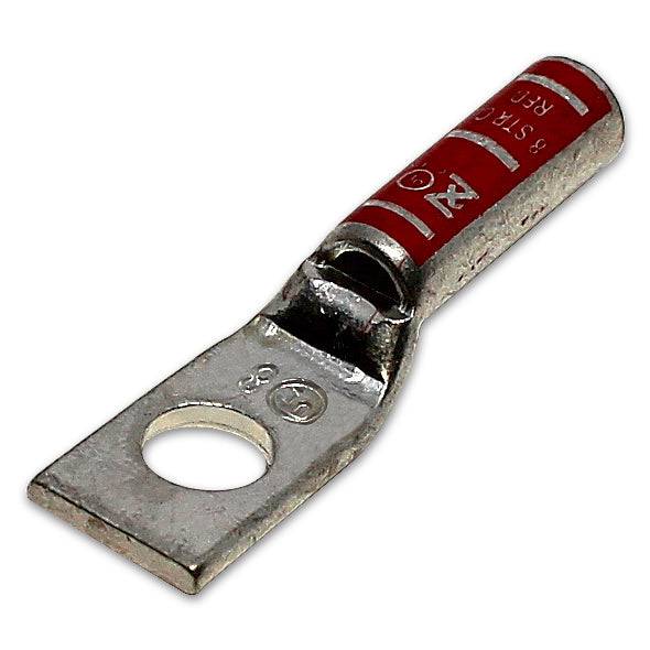LB838 - 8AWG Long Compression Lug - 3/8" Stud Size, 1 Piece