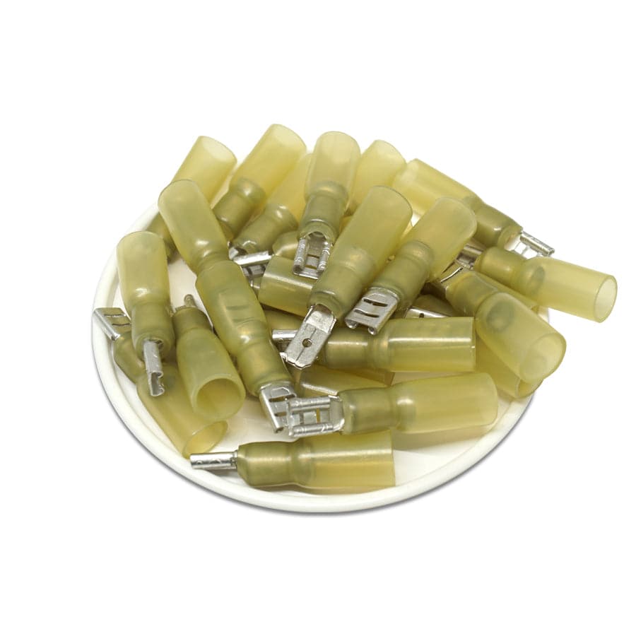 QDSF102-48 - 12 to 10 AWG Heat Shrink Quick Disconnects, Female, Tab: 0.189", Polyolefin, 25 Pieces