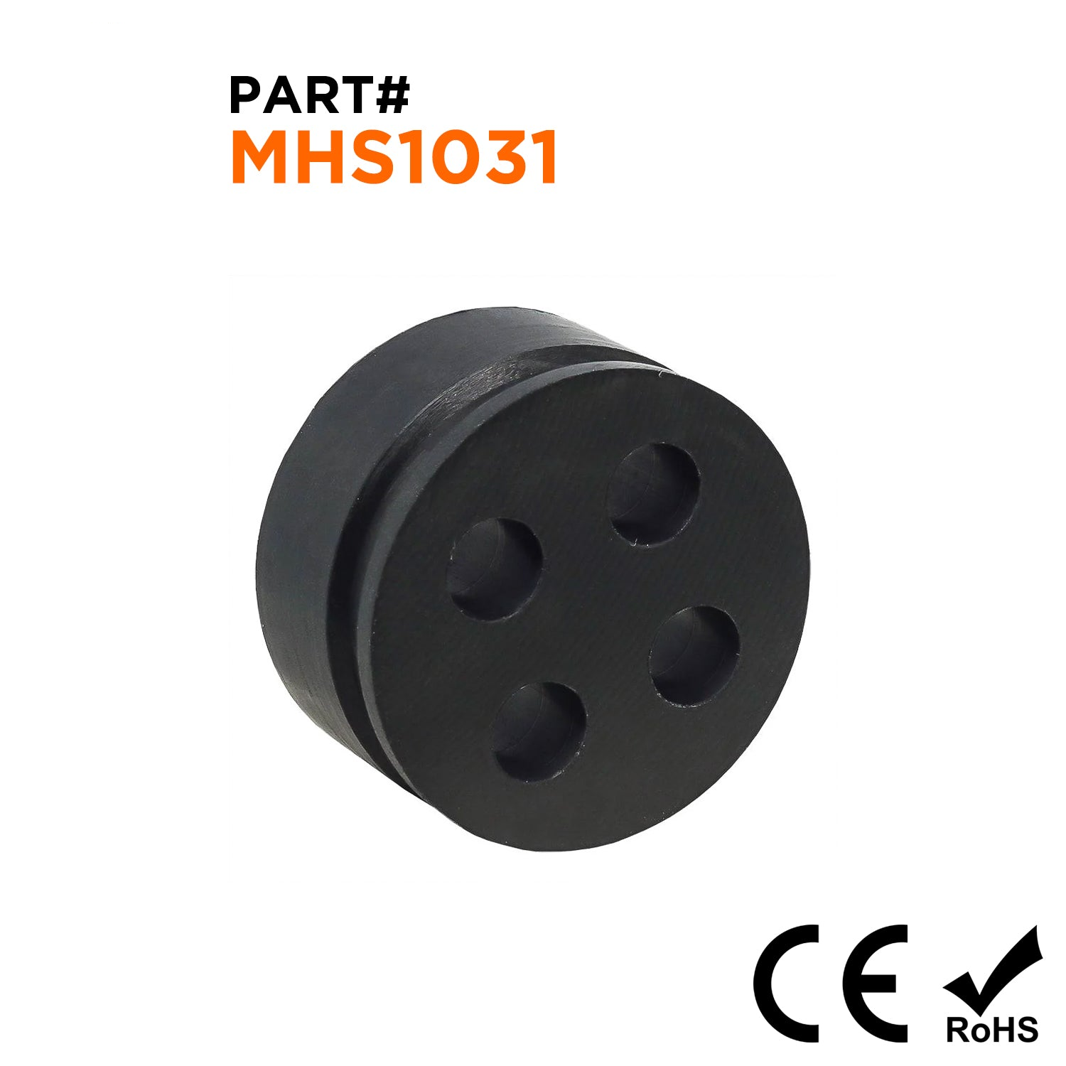MHS1031 - Prensaestopas Multi orificio Sellos, Tamaños: NPT 3/4", PG21, M25, 4-orificio x 5mm, IP68, 1 pieza