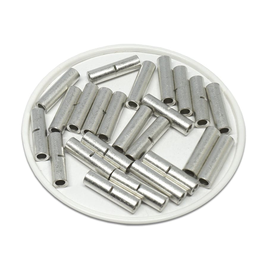12-10 AWG Non Insulated Butt Splice Connectors, 13/16" Length, UL Approved, 25 Pieces - BNT5-20