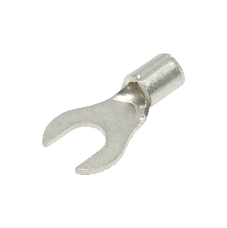 ANB2-4 - 16 to 14 AWG Non Insulated Fork Terminals, #8 Stud, UL Recognized, 100 Pieces