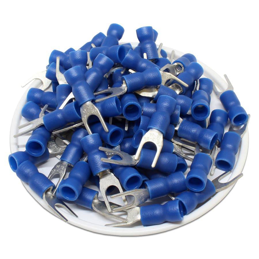 SVES2-4 - Con aislamiento de vinilo Easy Entry Spade Terminal - 16-14 AWG - #8 Orificio